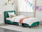 Beliani FITOU - Single bed - Dark green - 90 x 200 cm - Velvet