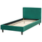 Beliani FITOU - Bed cover - Dark green - 90 x 200 cm - Velvet