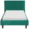 Beliani FITOU - Bed cover - Dark green - 90 x 200 cm - Velvet