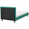 Beliani FITOU - Bed cover - Dark green - 90 x 200 cm - Velvet