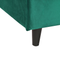 Beliani FITOU - Bed cover - Dark green - 90 x 200 cm - Velvet