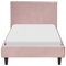 Beliani FITOU - Bed cover - Pink - 90 x 200 cm - Velvet