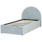 Beliani ANET - Bed with storage space - Light blue - 90 x 200 cm - Velvet