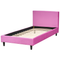 Beliani FITOU - Bed cover - Fuchsia - 90 x 200 cm - Velvet