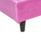 Beliani FITOU - Bed cover - Fuchsia - 90 x 200 cm - Velvet