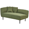 Beliani CHEVANNES - Chaise longue - Dark green - Left sided - Polyester