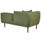 Beliani CHEVANNES - Chaise longue - Dark green - Left sided - Polyester