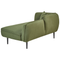 Beliani CHEVANNES - Chaise longue - Dark green - Left sided - Polyester