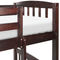Beliani REVIN - Bunk bed with storage space - Dark brown - 90 x 200 cm - Pine wood