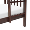 Beliani REVIN - Bunk bed with storage space - Dark brown - 90 x 200 cm - Pine wood