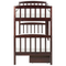 Beliani REVIN - Bunk bed with storage space - Dark brown - 90 x 200 cm - Pine wood