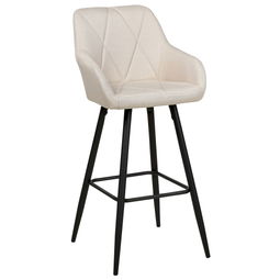 Beliani DARIEN - Bar stool - Beige - Polyester