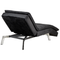Beliani LOIRET - Chaise longue - Black - Velvet