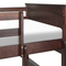 Beliani RADON - Bunk bed with storage space - Dark brown - 90 x 200 cm - Pine wood
