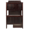 Beliani RADON - Bunk bed with storage space - Dark brown - 90 x 200 cm - Pine wood