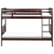 Beliani RADON - Bunk bed with storage space - Dark brown - 90 x 200 cm - Pine wood