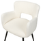 Beliani SANILAC - Dining room chair set of 2 - Cream - Bouclé