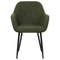 Beliani ALDEN - Dining room chair set of 2 - Dark green - Bouclé