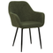 Beliani ALDEN - Dining room chair set of 2 - Dark green - Bouclé