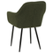 Beliani ALDEN - Dining room chair set of 2 - Dark green - Bouclé