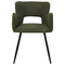 Beliani SANILAC - Dining room chair set of 2 - Dark green - Bouclé