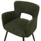 Beliani SANILAC - Dining room chair set of 2 - Dark green - Bouclé