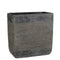 Mica Decorations rectangular flower pot kane - 28x14x20 dark gray