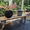 Mica Decorations rectangular flower pot kane - 28x14x28 dark gray