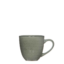 Mica Decorations Tabo Cups - 9 x 9 cm - Ceramic - Gray - 4 Pieces