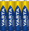 Varta Battery Alkaline, Micro, AAA, LR03, 1.5V Longlife Power, Shrinkwrap (4-Pack)