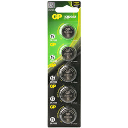 CR2032 GP lithium button cell 3V 5 pieces