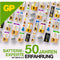 A23 GP alkaline round cell battery high voltage 12V 5 pieces