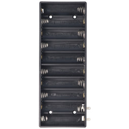 AccuCell battery holder for 10 Mignon AA LR6 side by side battery, accumulator