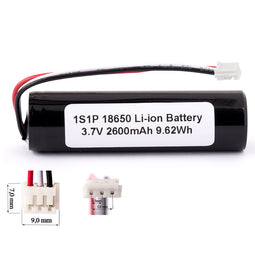 Keeppower 1S1P 18650 2600mAh Li-ion Battery Pack with BMS Protection 18650 26J Cable and Connector