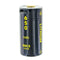 Round cell 16340, CR123, Li-ion battery 3.7 volt 650mAh, 2.4Wh, protected with USB charging port