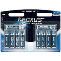 tecxus Alkaline Mignon, AA, LR6 battery in a pack of 10