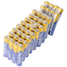 40 Varta Longlife Power Batteries Alkaline, Micro, AAA, LR03, 1.5V