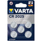 Varta CR2025 lithium battery in a pack of 5