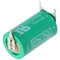 Varta CR1 / 2AA lithium battery 6127 with 3 print solder tail, plus contact 2, minus 1