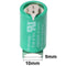 Varta CR1 / 2AA lithium battery 6127 with 3 print solder tail, plus contact 2, minus 1