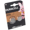 Duracell CR2032 lithium battery 3 volt with up to 180mAh capacity 2-pack