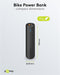 Bike power bank with 5000mAh, mobile power bank ideal for mounting on the frame, with USB-A and USB-