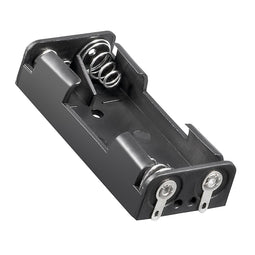 Battery holder for 2x AAA Micro LR03 dimensions 53x24.5x13mm with U-shaped soldering lugs