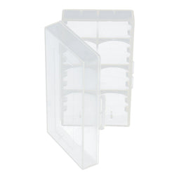 Universal AccuSafe storage box for 1 to 2 18650 Li-ion batteries