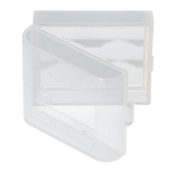Soshine plastic box for 2x 16340 / RCR123 transparent
