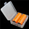 Storage box D1 for 4x 18650 or 2x 26650 Li-ion batteries max. 65.5mm, not suitable for protected 186