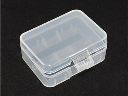Plastic box Keeppower D2 for 2x 18500 or 2x 18350 transparent, note dimensions