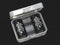 Plastic box Keeppower D2 for 2x 18500 or 2x 18350 transparent, note dimensions