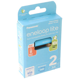 Panasonic eneloop lite, pre-charged, retail blister (2-pack) BK-3LCCE/2BE rechargeable battery NiMH,