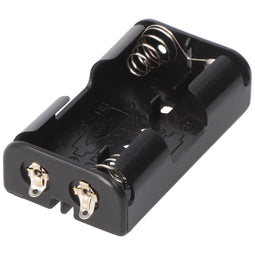 Battery holder for 2x Mignon with solder connection